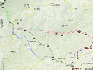 出石寺の遍路道（Yahoo Japan Map）