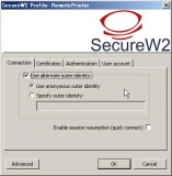 SecureW2 Connection Pane