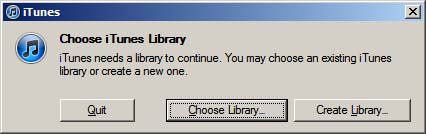 Change The iTunes Library Win