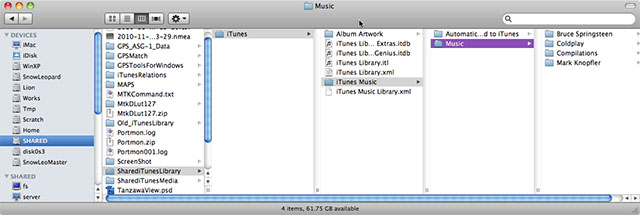 New iTunes Library Folder