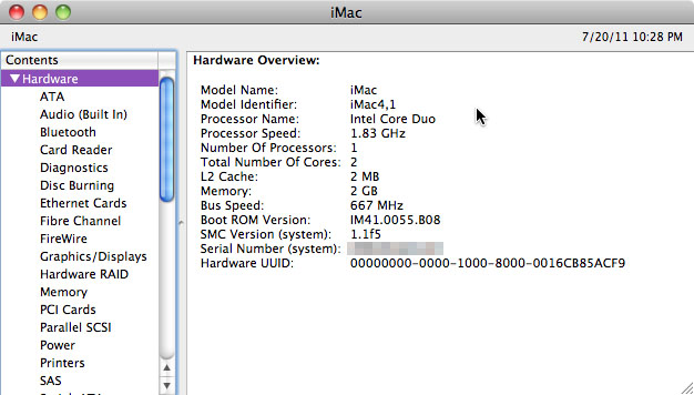 System HW Specs HW Specs