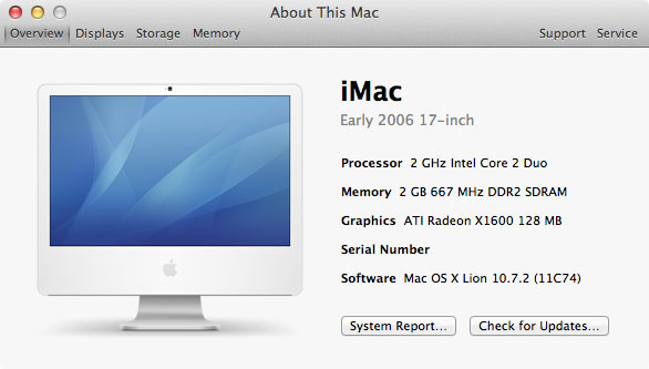 iMac2006Lion Spec