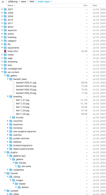 incomplete exported files