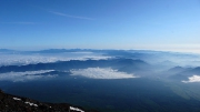富士五湖は雲の下