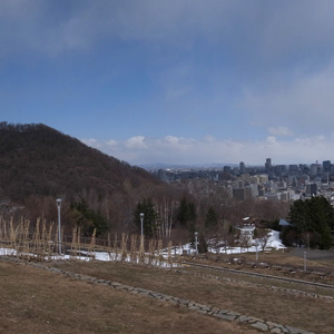 円山と札幌の中心部