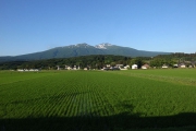 車窓から望む鳥海山 車窓から望む鳥海山
